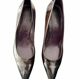 Ann Taylor Glossy Black Heels